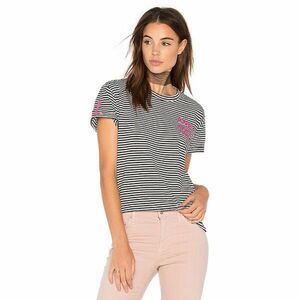 Sandrine Rose Embroidered Stripe Tee Sandrine Rose boys don't cry size XS $188